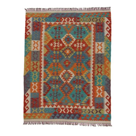 Koberec Kilim Chobi 198x157 ručně tkaný afghánský kilim z vlny