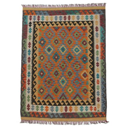 Koberec Kilim Chobi 202x151 ručně tkaný afghánský kilim z vlny