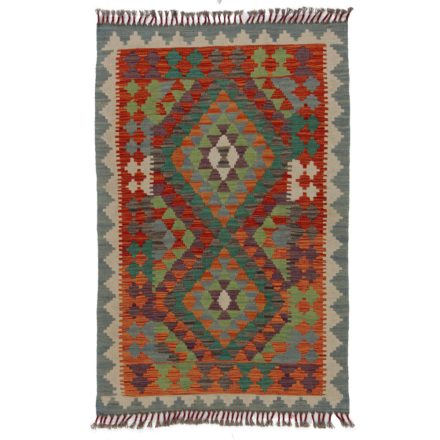 Koberec Kilim Chobi 136x88 ručně tkaný afghánský kilim z vlny