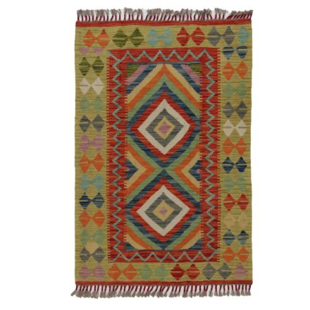 Koberec Kilim Chobi 128x87 ručně tkaný afghánský kilim z vlny