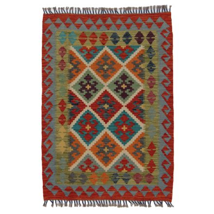 Koberec Kilim Chobi 142x103 ručně tkaný afghánský kilim z vlny