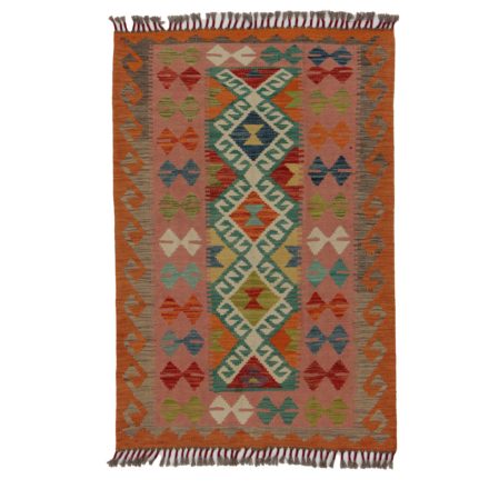 Koberec Kilim Chobi 129x88 ručně tkaný afghánský kilim z vlny