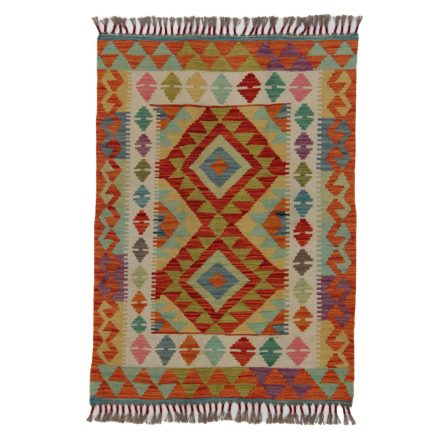 Koberec Kilim Chobi 119x86 ručně tkaný afghánský kilim z vlny