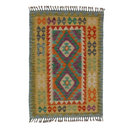 Koberec Kilim Chobi 90x128 ručně tkaný afghánský kilim z vlny