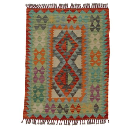 Koberec Kelim Chobi 123x94 ručně tkaný afghánský kilim z vlny