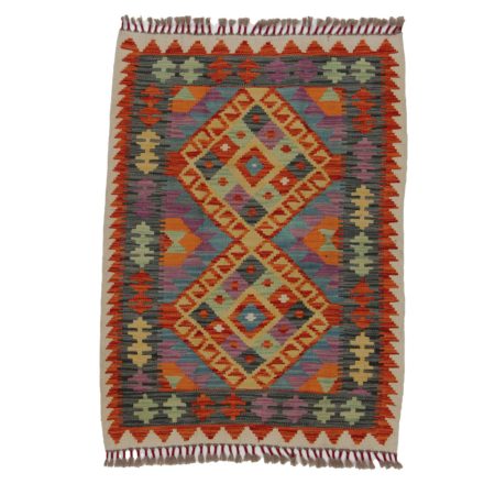 Koberec Kilim Chobi 117x87 ručně tkaný afghánský kilim z vlny