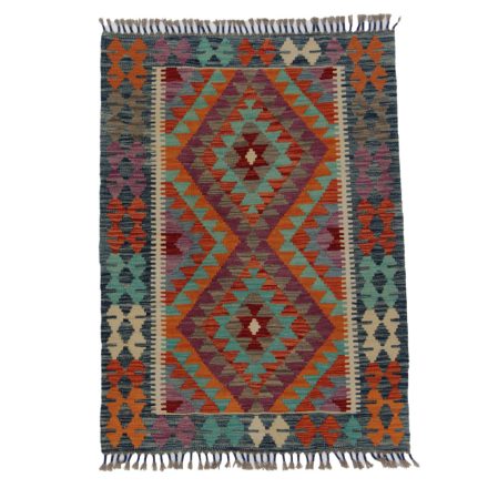 Koberec Kilim Chobi 125x91 ručně tkaný afghánský kilim z vlny