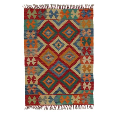 Koberec Kilim Chobi 87x120 ručně tkaný afghánský kilim z vlny