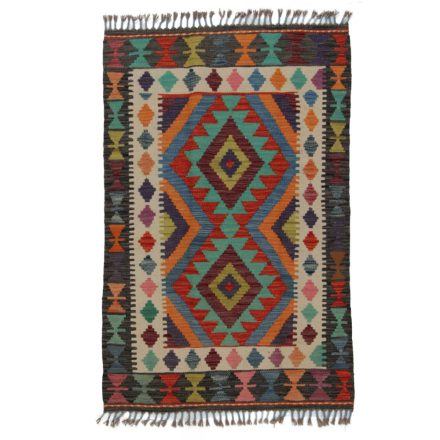 Koberec Kilim Chobi 132x85 ručně tkaný afghánský kilim z vlny