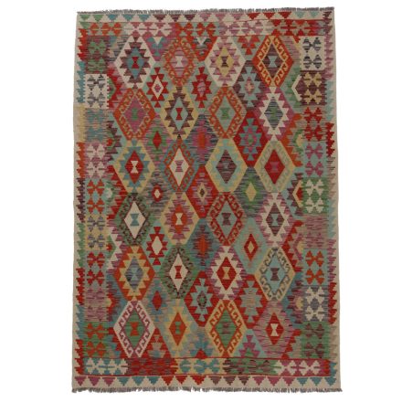 Koberec Kilim Chobi 253x179 ručně tkaný afghánský kilim z vlny