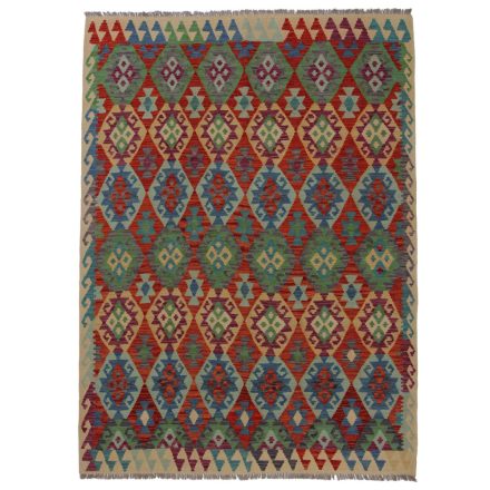 Koberec Kilim Chobi 243x179 ručně tkaný afghánský kilim z vlny