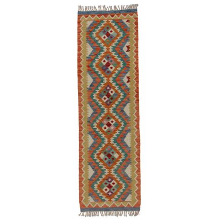 Koberec Kilim Chobi 66x215 ručně tkaný afghánský kilim z vlny