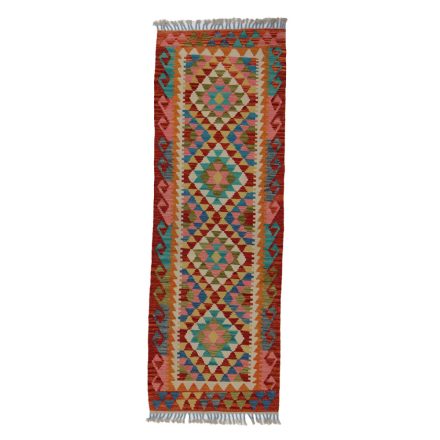 Koberec Kilim Chobi 68x199 ručně tkaný afghánský kilim z vlny