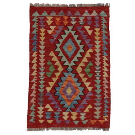 Koberec Kilim Chobi 98x67 ručně tkaný afghánský kilim z vlny