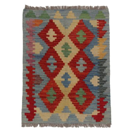 Koberec Kilim Chobi 81x63 ručně tkaný afghánský kilim z vlny