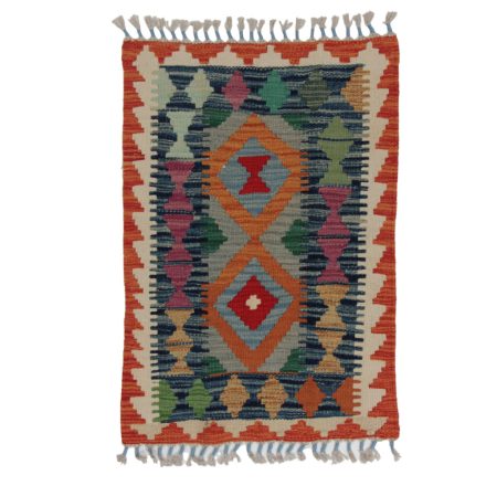 Koberec Kilim Chobi 86x58 ručně tkaný afghánský kilim z vlny