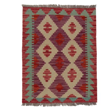 Koberec Kilim Chobi 86x67 ručně tkaný afghánský kilim z vlny