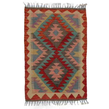 Koberec Kilim Chobi 91x62 ručně tkaný afghánský kilim z vlny