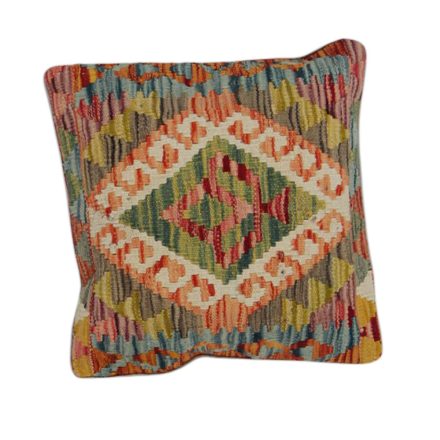 Ručně tkaný povlak na polštář Kilim 45x45 afghánský dekorační polštář