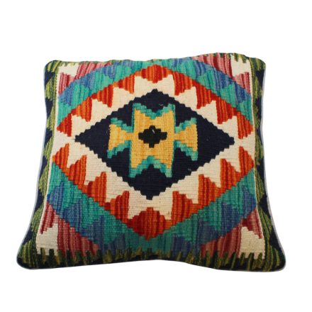 Afghánský povlak na polštář Kilim 45x45 ručně tkaný polštář