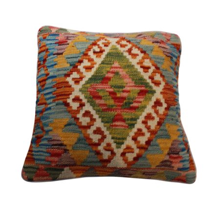 Afghánský povlak na polštář Kilim 45x45 ručně tkaný polštář