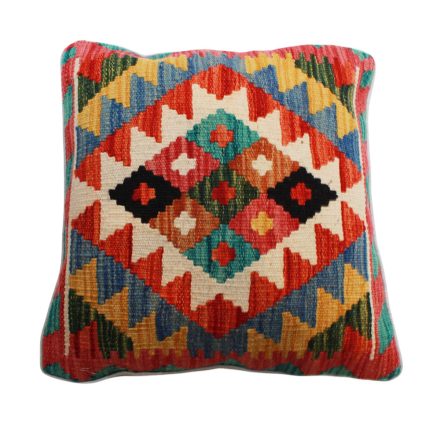 Afghánský povlak na polštář Kilim 45x45 ručně tkaný polštář