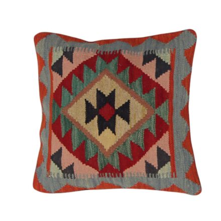 Ručně tkaný povlak na polštář 45x45 Dekorační polštář Kilim