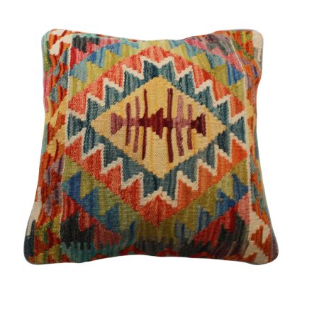 Ručně tkaný povlak na polštář Kilim 45x45 afghánský dekorační polštář