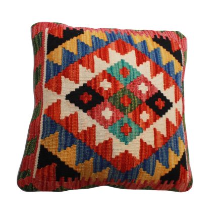 Afghánský povlak na polštář Kilim 45x45 ručně tkaný polštář