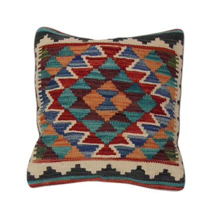 Ručně tkaný povlak na polštář 45x45 Dekorační polštář Kilim