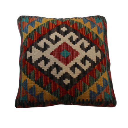 Afghánský povlak na polštář Kilim 45x45 ručně tkaný polštář