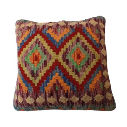 Ručně tkaný povlak na polštář 45x45 Dekorační polštář Kilim