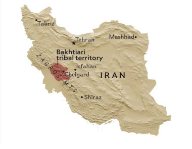 mapa Bakhtiari